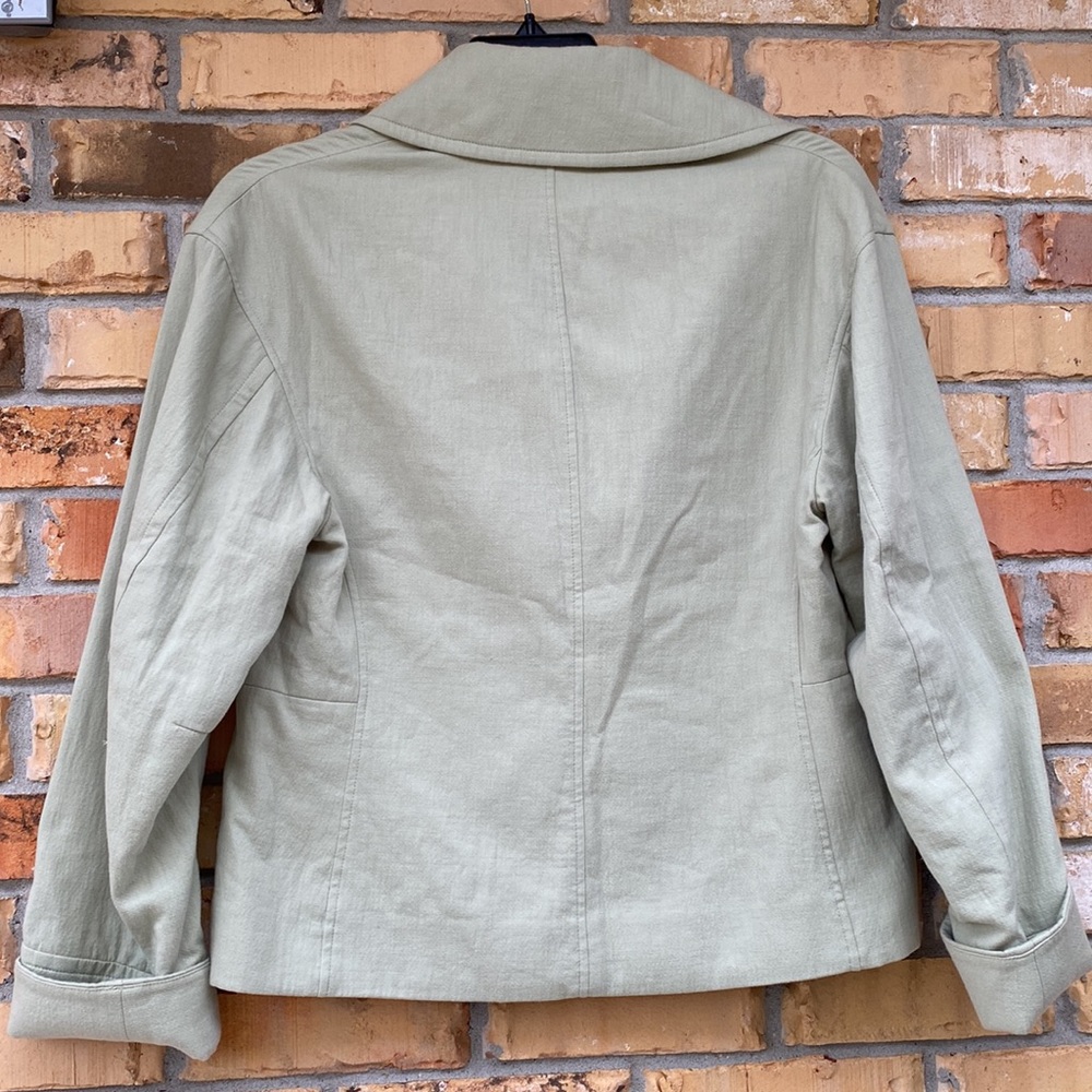 Vince Women’s Lightweight Green Shirt Jacket, Size 12 - Picture 7 of 11